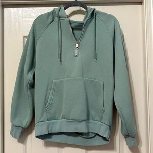 Women's Sage Green Zip-Up Hoodie